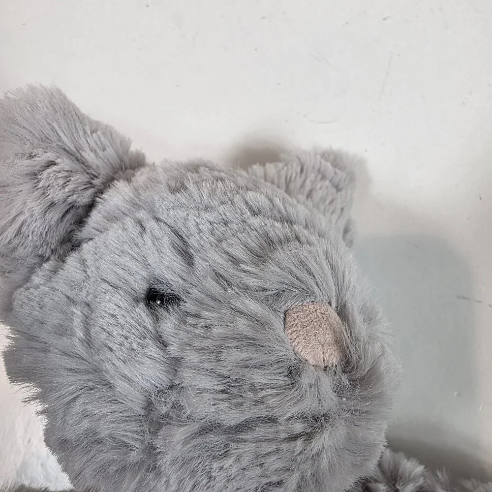 Jellycat squiggles cat kitty Gray Stuffed Animal plush - Picture 5 of 6